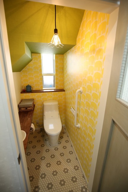 小牧市新築住宅施工例、１階トイレ