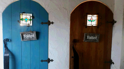 チョークペイントの新色「ジヴェルニー」で塗装したトイレのドア2
