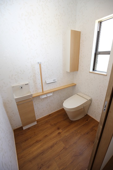 三重県津市の新築平屋住宅、トイレ