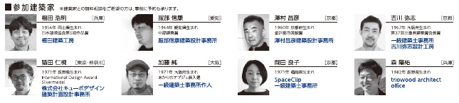 4th建築家展、ASJ、三重県総合文化センター、参加建築家詳細一覧